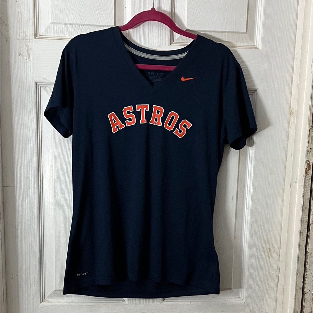 Nike Women's Black Astros V-Neck